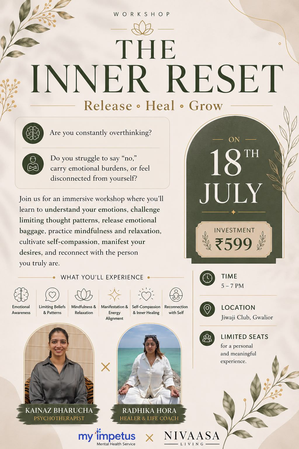 Flyer for inner reset